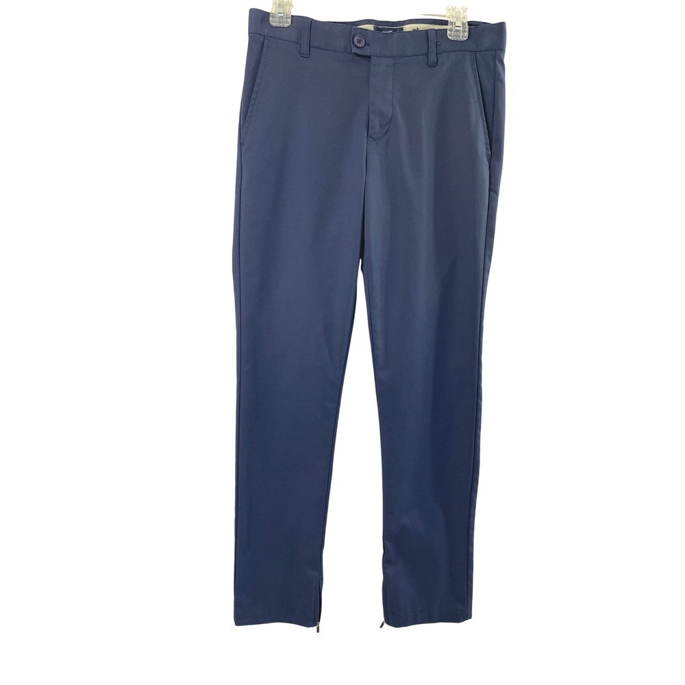 Southern Marsh Mens 31 x 29 Navy Blue Performance Pants Zipper Ankle Golf Gorp